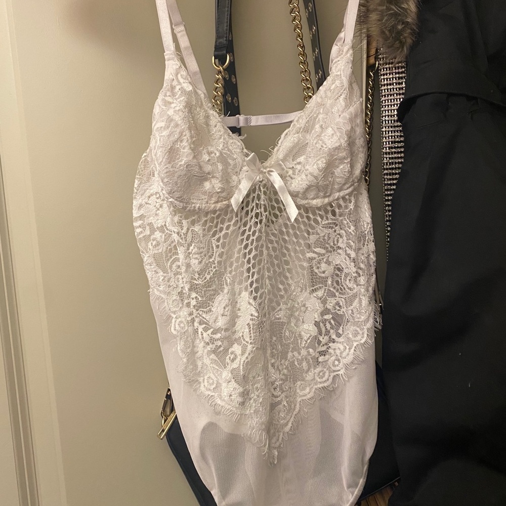 White Lace Bodysuit